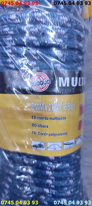 funie sfoara 20M 8mm diametru pret pe bucata
