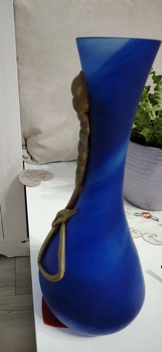 Vaza din sticla cobalt