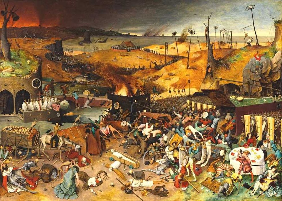 Pieter Bruegel cel Bătrân - Triumful morții , inramat