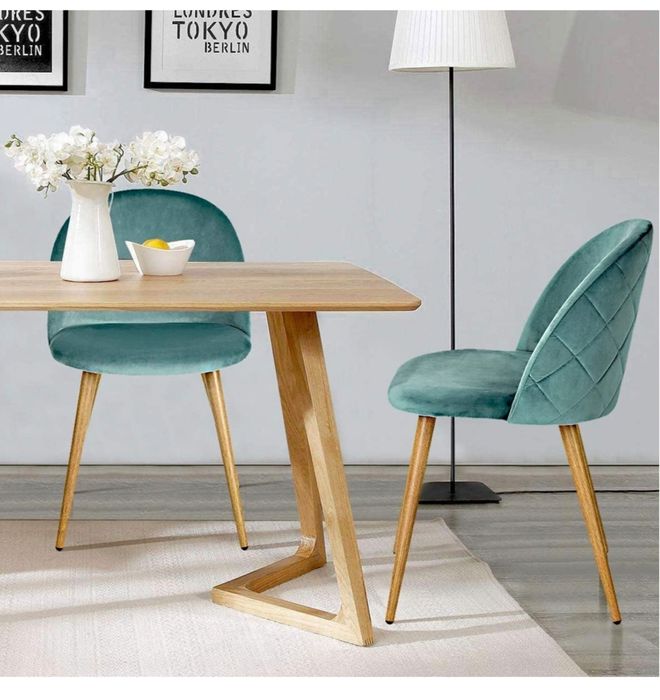 Комплект  2 стола - цвят тюркоаз