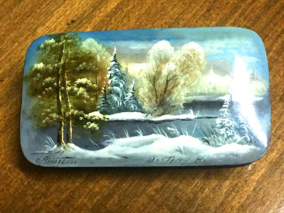 Федоскино , лаковая шкатулка