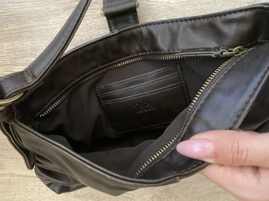 Кафява чанта Зара