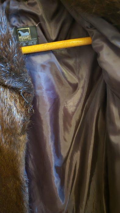 Palton femei, blană eco Tissavel XXL – stare foarte bună