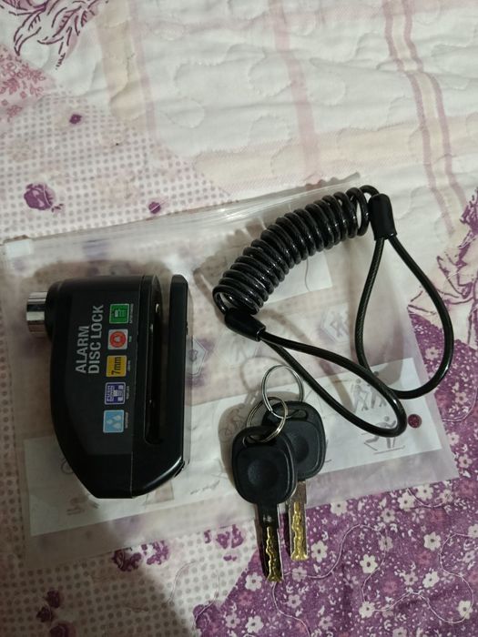 Alarm disk lock Сигнализация и блокировка Мотоциклов и скутеров