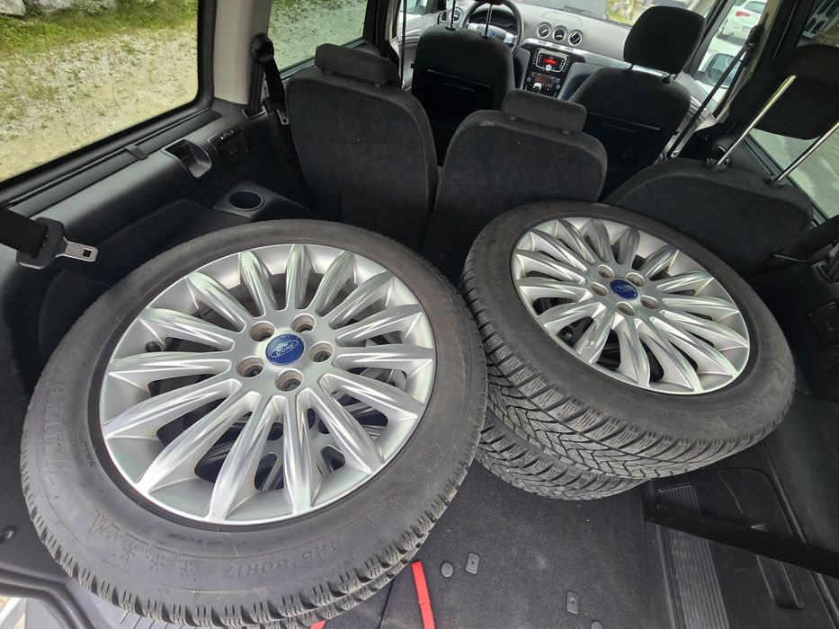 Set jante Originale Ford5x108 R17 model Titanium anvelope iarna ca noi