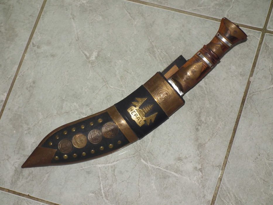 Cutit maceta Kukri nepalez cutit Gurkha masiv lama gravatá teacá nr.6