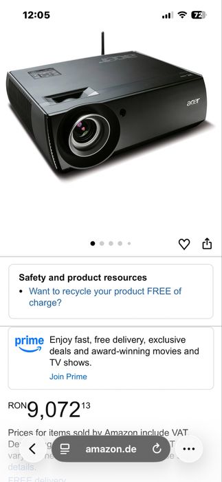 Vand/schimb proiector acer p7270i iphone samsung