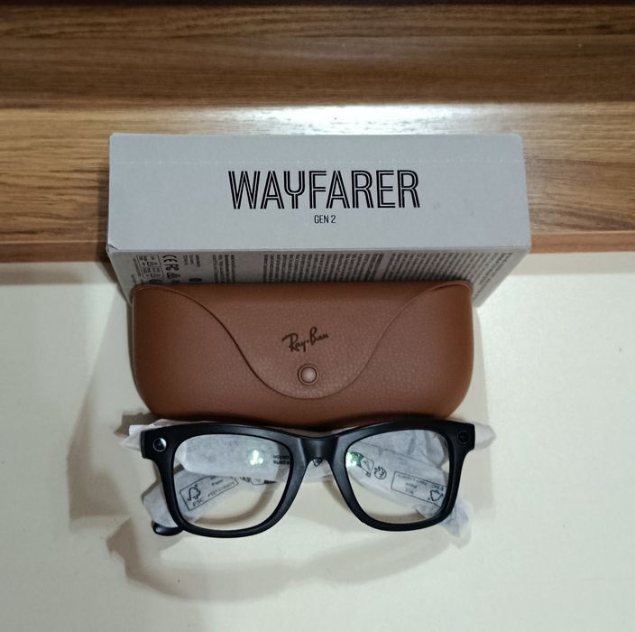Ray Ban Meta Wayfarer Gen 2 mate black Hamelyon Yangi