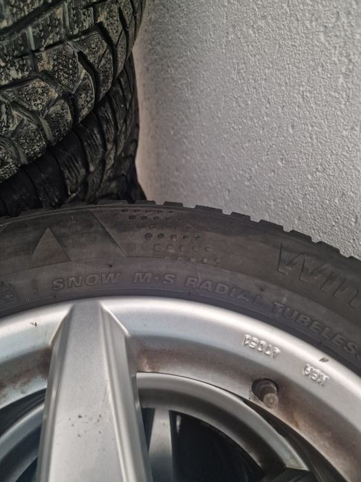 Jante aliaj Mercedes W204 R16 + anvelope iarnă