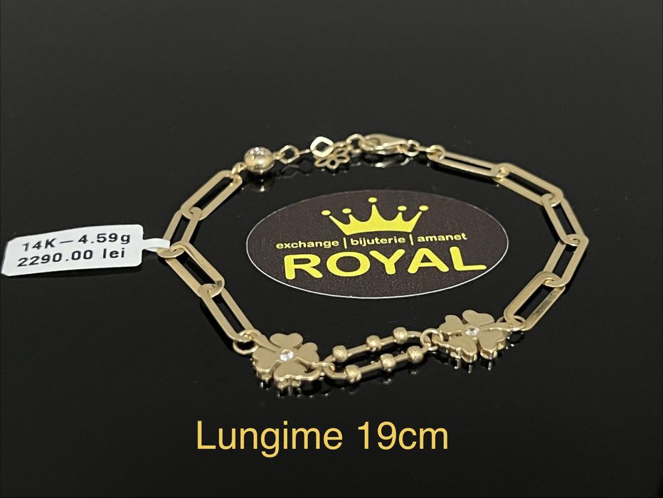 Bijuteria Royal CB : Bratara dama aur nou 14k 4,59gr