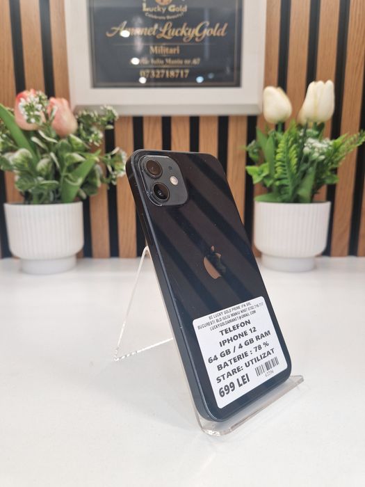 Iphone 12 64GB 4GB RAM 78% Baterie Garantie!#63396