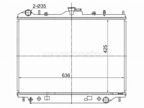Радиатор Great wall Hover h3