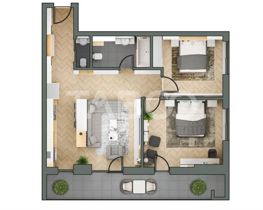 Apartament cu 3 camere de vanzare langa Iulius Mall cartier Gheorgheni