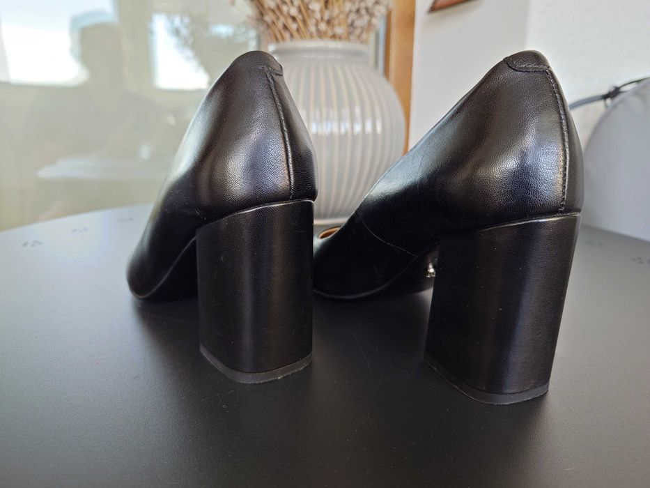 Pantofi din piele si cu toc,de dama