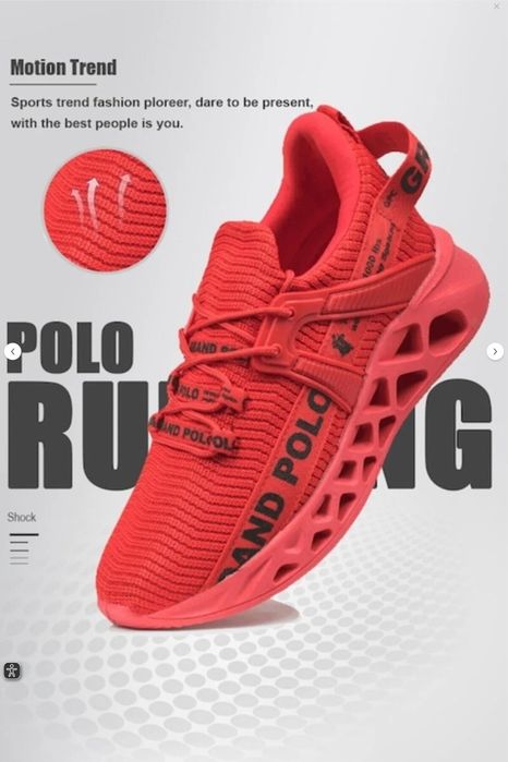 Adidasi sport, material textil, roșu, mărimea EU 39