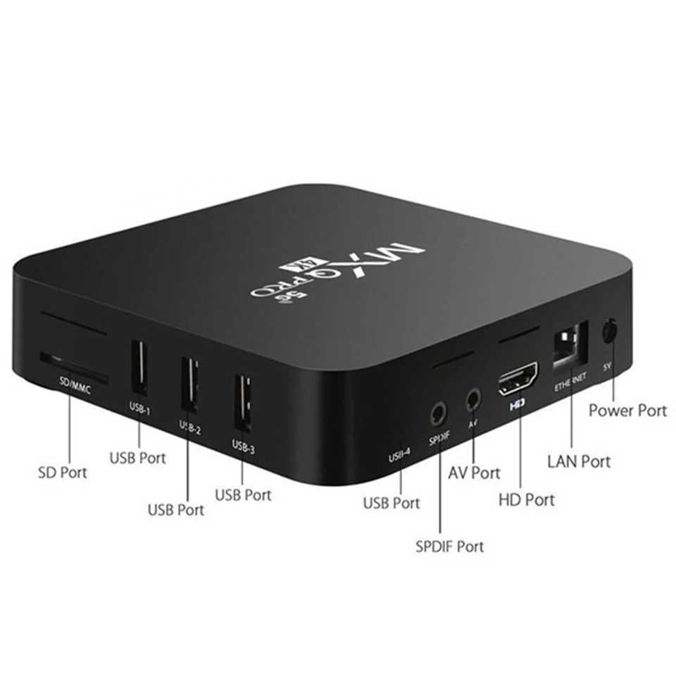 4K Android TV Box MXQ PRO ТВ БОКС за онлайн телевизия Android TV 11 гр ...
