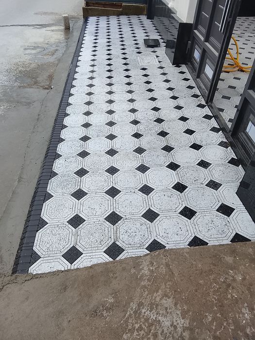 Брусчатка тротуарная плитка. Ташкент Бектемирский район Водник.