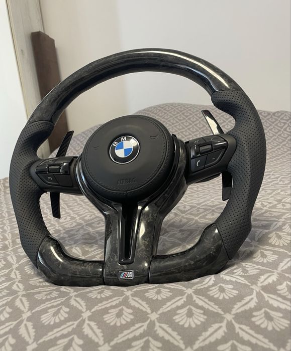 volan carbon forjat custom BMW F10 F36 F30 F01 seria 3 4 5 6 7