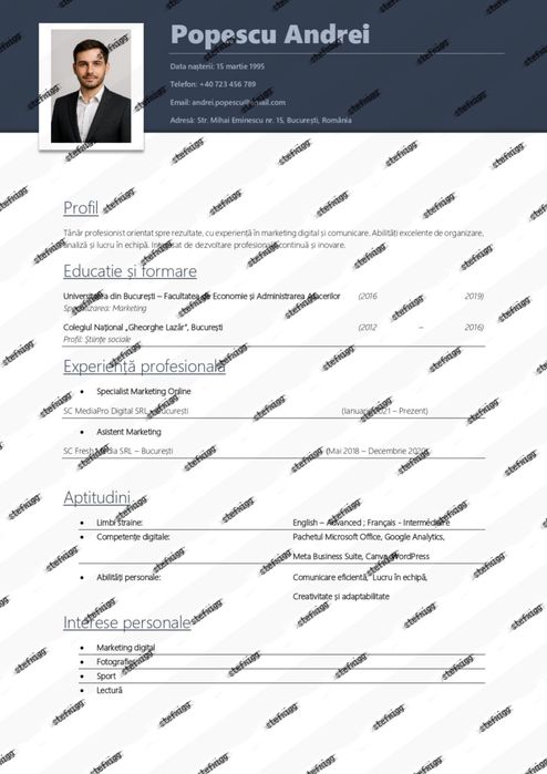 Servicii Word, Excel, PowerPoint - Proiecte, CV-uri, PrezentărI