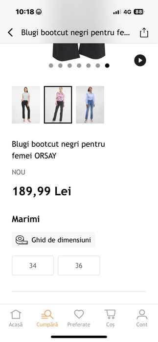 Jeans nou marimea 36 Orsay