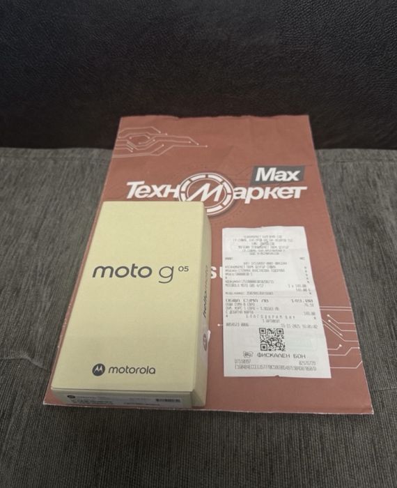 ЧИСТО НОВ 128GB Motorola g05 Техномаркет Гаранция 2027г. Green