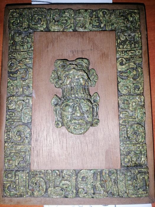 Zarebski Arta Antica,piesă originala,sculptat Morelo, Zeu Aztek/Mayas