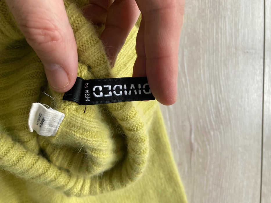 DIVIDED by H&M wool angora дамско поло вълна ангора пуловер 38