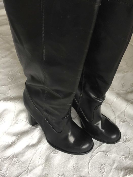 Маркови дамски ботуши Cable, 40 номер, естествена кожа, черни без цип