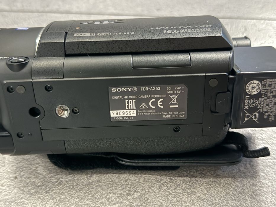 Видеокамерa SONY FDR-AX53 8.2 MPx, ОПТИЧНО ПРИБЛИЖЕНИЕ 20.0, 4K