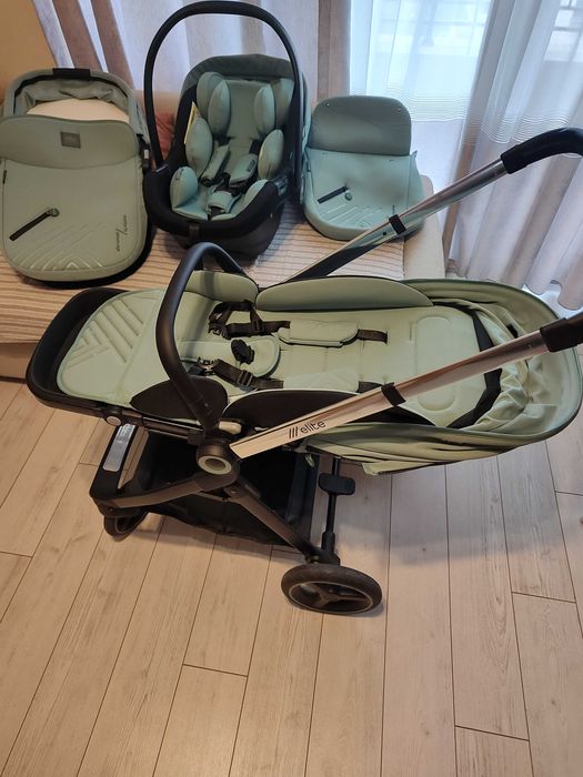 Бебешка количка 3 в 1 Chipolino - Елит, мента