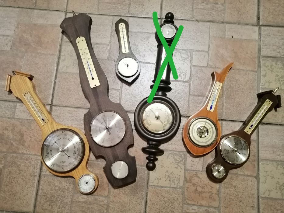 Барометър, часовник, различни модели