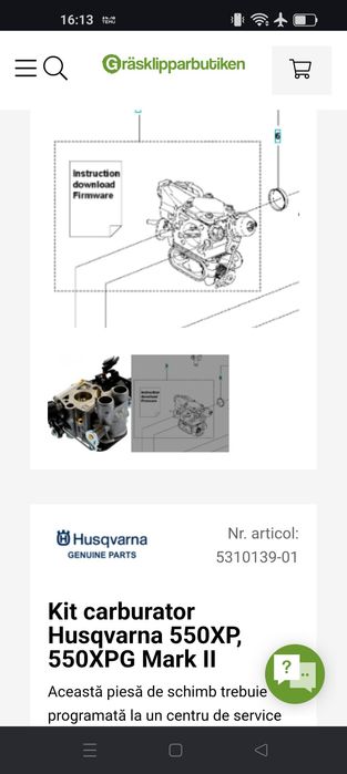 Vând carburator drujba