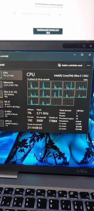 Dell Latitude 5550 cu procesor Intel® Core™ Ultra 5 135U pana 4.4GHz