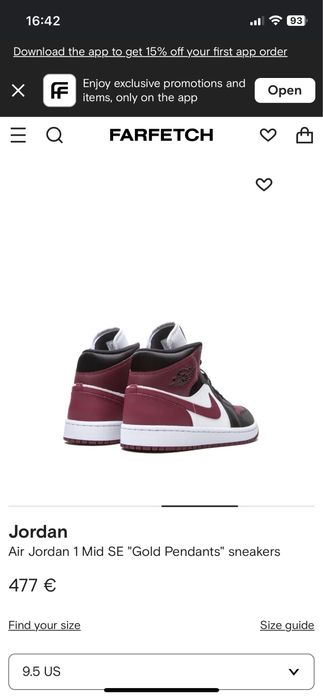 Air jordan 1mid editie lumitata