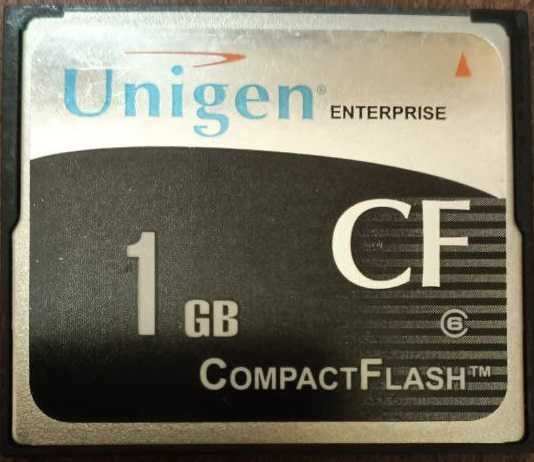 Карты памяти CompactFlash Unigen, 1 GB
