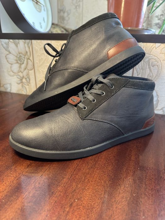 Кожанные ботинки Lacoste