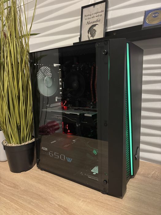 Геймърски компютър Ryzen 3600/RX580 8GB/8 ram/128 nvme/500GB HDD/650W