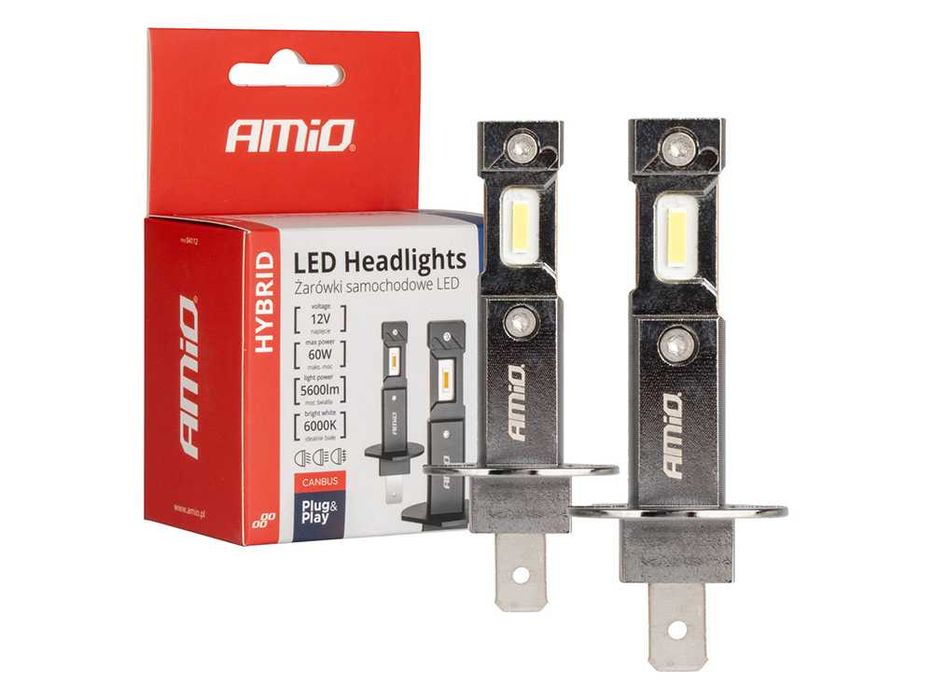 LED крушки H1 AMIO HYBRID Лед крушка Canbus 60W, 6000K