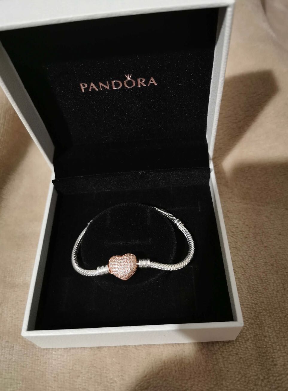 Pandora Rose 6.3 Bracelet Heart Clasp Sterling Silver