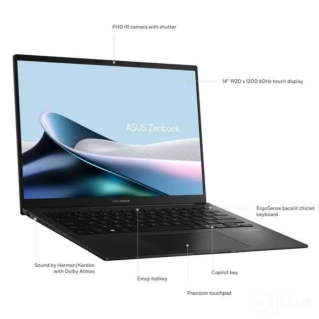 Asus Zenbook UM3405GA 14" OLED AMD RYZEN AI 9-465 16GB LPDDR5x 512GB S
