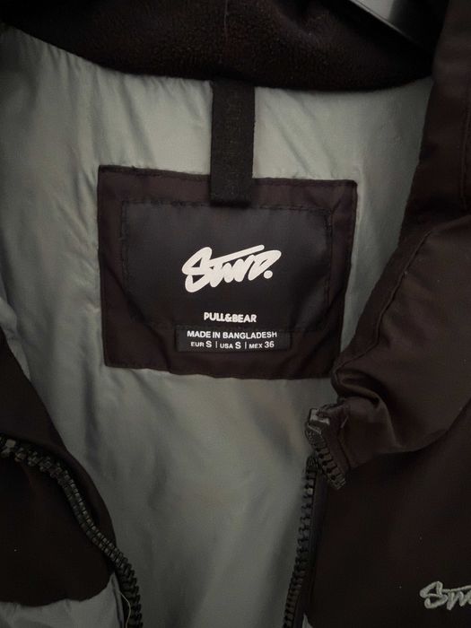 Vesta Pull & Bear Negru-Verde Flausata Marimea S EUR36