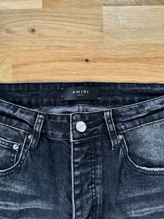 Blugi Amiri Slim Fit Negru