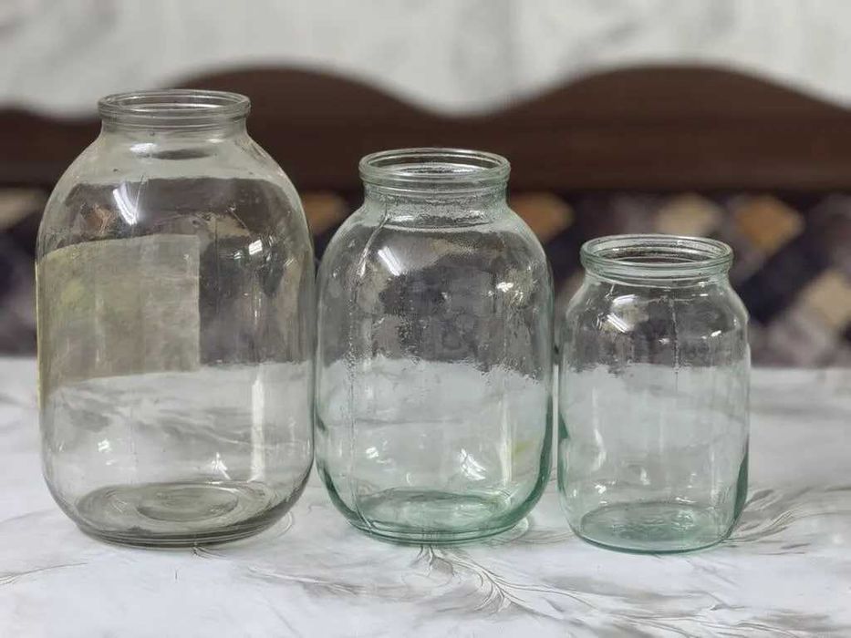 Стеклянные банки 1, 2, 3 литровые