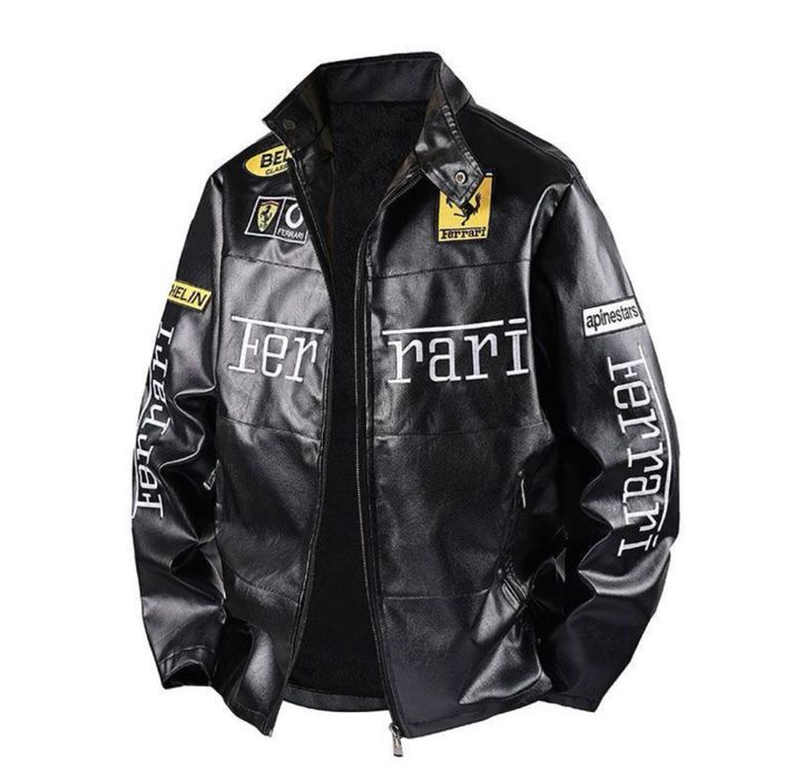 Кожаная куртка феррари Formula 1 для прохладных дней