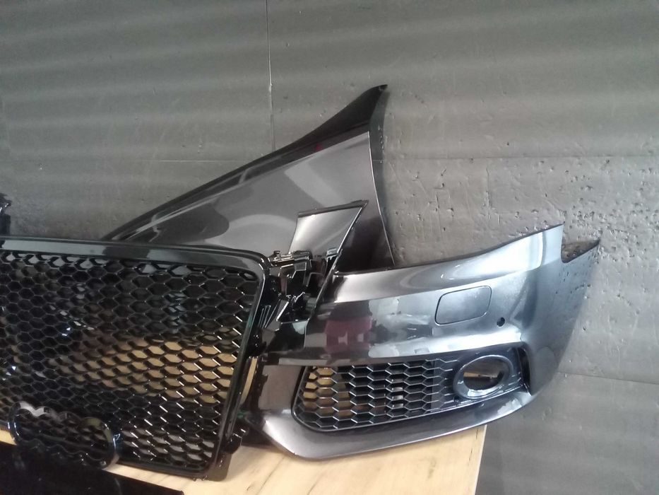 Bara Grila Aripa fata Audi A4 B8 Albastru Gri LZ7L Vopsita 2007-2012