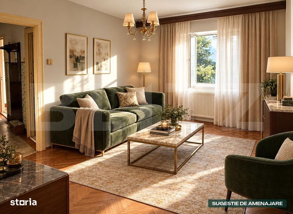 Apartament cu 2 camere, 44 mp, zona Primaverii