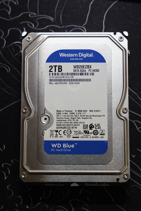 Жесткий диск western digital wd blue 2тб