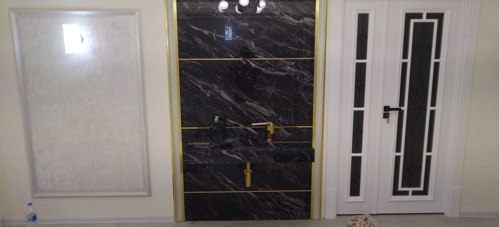 Хар хил турдаги плитка ишларини киламиз, хар хил турдаги раковиналар