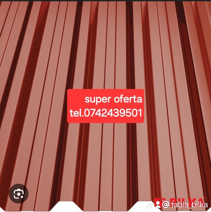 tabla cutata zincata vopsita