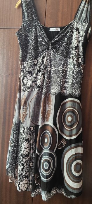 Ежедневна разтеглива шарена рокля